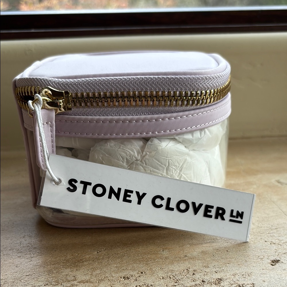 Stoney Clover Lane Clear Lilac mini open top pouch